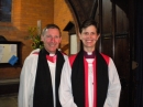 Revd Paul Deakin and Bishop Libby at Paul's induction May 3rd 2016